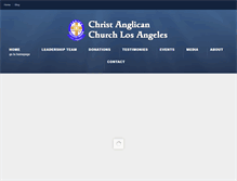 Tablet Screenshot of christanglicanchurchla.org